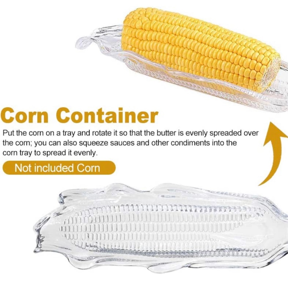 4x Corn Holder Plates Durable Plastic Lightweight BBQ Party Camping Dinner